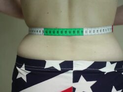 woman trousers with a pattern of the American flag, waist, Stock Footage