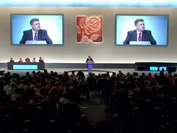 Ed Balls Addresses the Labour Party Conference News Clip