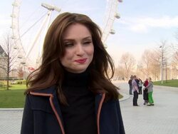 INTERVIEW - Sophie Ellis-Bextor on energy conservation, gay marriage and her career at Sophie Ellis-Bextor - photocall at Jubilee Gardens on March 29, 2014 in London, England. Stock Footage