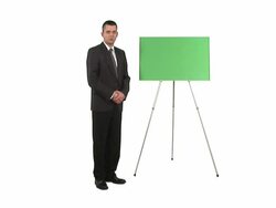 HD: Businessman Advertising Stock Footage