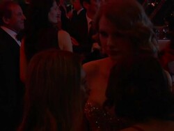 Taylor Swift at the 2011 Vanity Fair Oscar Party Inside  at Hollywood CA. (Footage by WireImage Video/GettyImages) Stock Footage