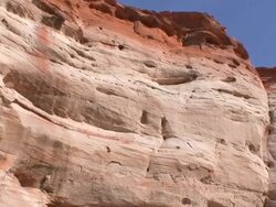 Navaho Sandstone Barrier Stock Footage