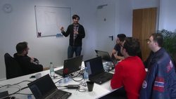 Aslyum seekers learn computer code News Clip