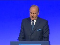 Lord Stevens presents the findings of the report on Diana's death News Clip