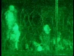Nightscope material of detainees arriving at Kandahar airport base Instructional Video