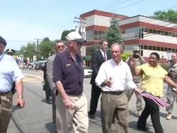 Bloomberg Marches in Memorial Day Parade Stock Footage