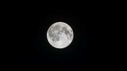 Full moon.Tokyo,Japan Stock Footage