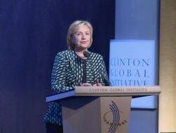 Hillary Clinton returns to limelight Stock Footage