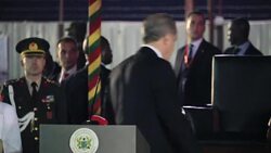CLEAN : Turkish president in Ghana airport ceremony News Clip