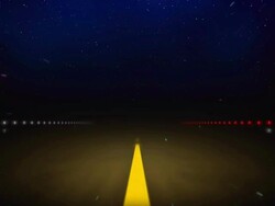 Night Road (sky version) Stock Footage