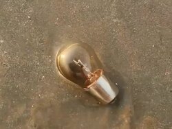 Electric lamp on the beach Stock Footage