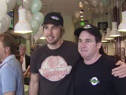 Dax Shepard, Mike Binder at the Coney Dog Grand Opening Benefiting The Midnight Mission at West Hollywood CA. (Footage by WireImage Video/Getty Images Entertainment Video) Stock Footage