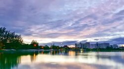 Sunset on Lake Stock Footage