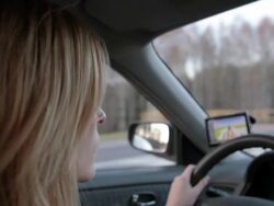 Woman Driving Stock Footage