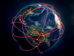 World network - 2011 new red version Stock Footage