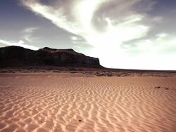 WS POV View of Monument Valley / Monument Valley Navajo Tribal Park, Arizona, United States  Stock Footage