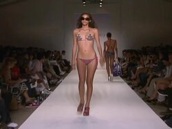 Custo Barcelona - Runway - MBFW Miami Swim Stock Footage