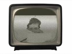 Bad TV picture Stock Footage