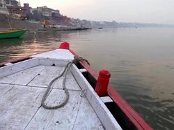 morning on ganges Stock Footage