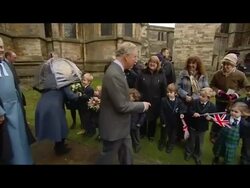 Charles & Camilla visit Lincoln Cathedral News Clip