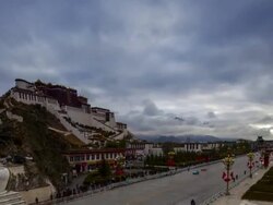 The Potala Palace,Tibet,China Stock Footage