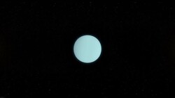 Uranus and Space - Virtual Reality 360 Degrees View Stock Footage