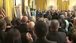 Former President Bush unveils White House portrait Instructional Video