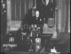 Winston Churchill's War Report to Canada News Clip