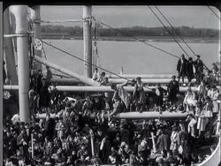 Basque children reach England. News Clip