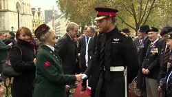 Prince Harry At Wreath Laying Ceremony News Clip