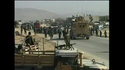 WRAP Tearful Karzai decries violence; suicide bomber kills 6 News Clip