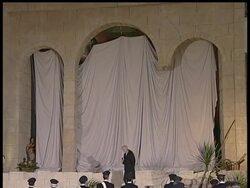 The Vatican unveiled its life-sized nativity scene in St. Peter's Square on Monday, continuing the tradition inaugurated in 1982 by John Paul II and preserved by Pope Benedict XVI News Clip