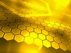 (Loop) Yellow Abstraction, Honeycombs Stock Footage