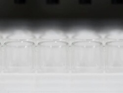 close up : washing micro tube step Stock Footage