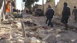 CLEAN : Syria 10 civilians killed in air strike on Aleppo News Clip