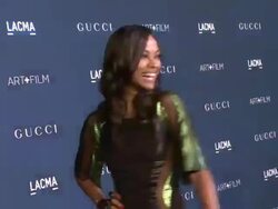 Zoe Saldana at LACMA Hosts 2013 Art + Film Gala Honoring David Hockney And Martin Scorsese Presented By Gucci Stock Footage