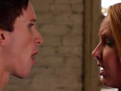 Shouting Match in Profile Stock Footage