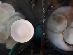 Time lapse hand washing dishes. Stock Footage