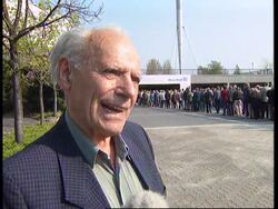 GERMANY: NAZI SLAVE LABOUR CAMP SURVIVORS. COMPENSATION DEMANDS News Clip