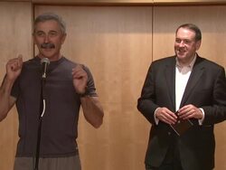 SPEECH: Aaron Tippin talks about being inspired by seeing kids at his concertsÃ‰ Stock Footage