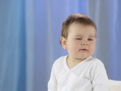 HD DOLLY: Curious Toddler Stock Footage