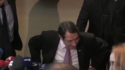 CLEAN : Cyprus president insists Turkish troops must leave News Clip