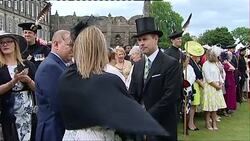 Queen and Prince Philip at Holyrood garden party News Clip