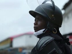 Liberia imposes Ebola quarantine and curfew in Monrovia Stock Footage