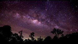 Milky Way and galaxy (Time lapse) Stock Footage