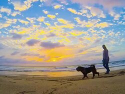 HD TIME LAPSE: Cloudscape On The Florida Beach Stock Footage