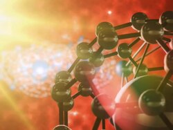 Abstract molecular structure Stock Footage