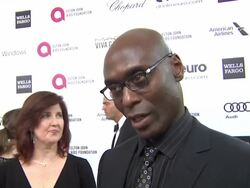 INTERVIEW - Lance Reddick - Elton John AIDS Foundation Presents 22nd Annual Academy Awards Viewing Party Sponsored By Chopard, Neuro Drinks And Wells Fargo Stock Footage