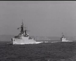 DUKE VISITS H M S LONDON News Clip