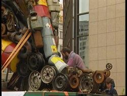 Belgium - Greenpeace protest use of fossil fuels News Clip